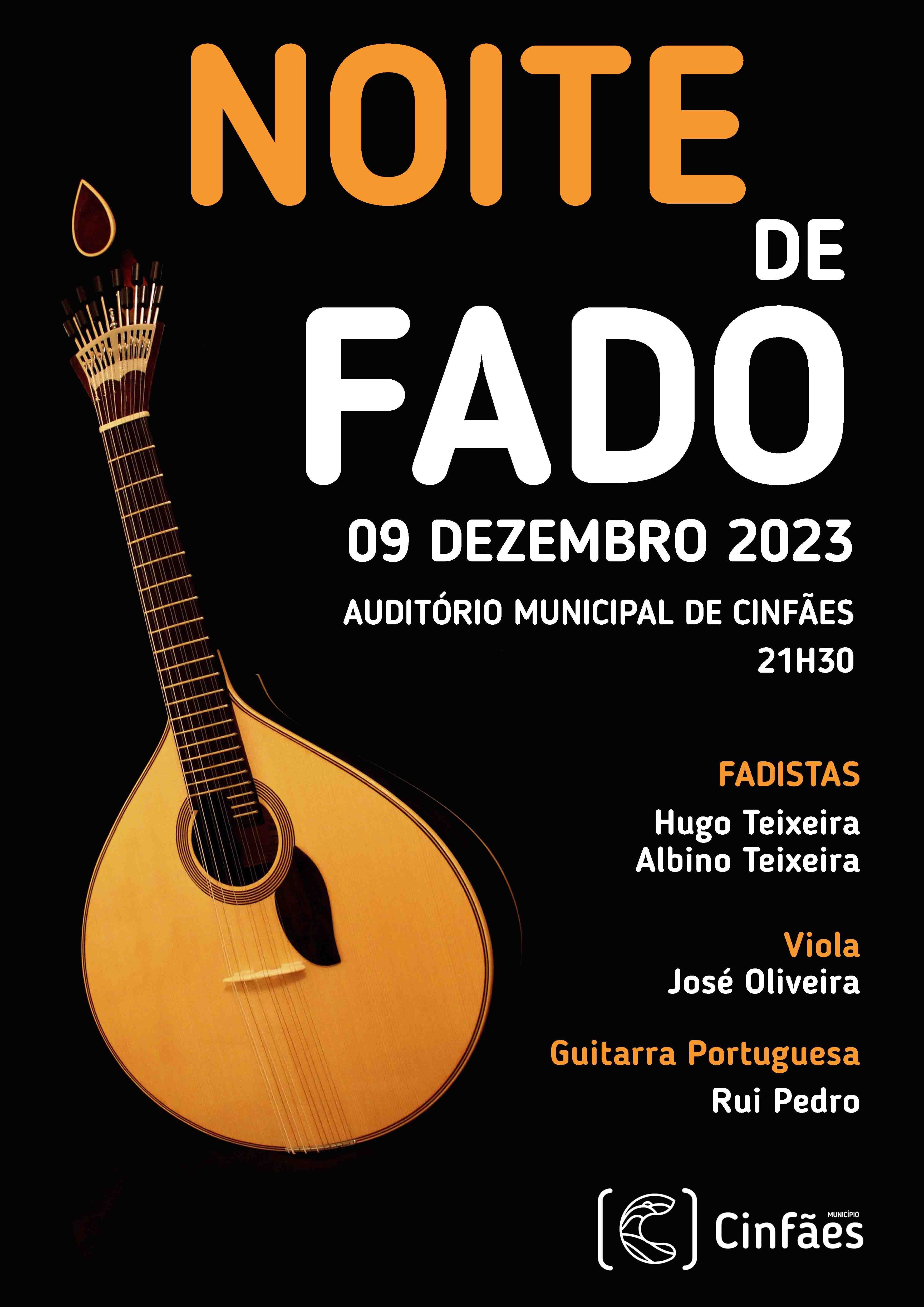 Auditório Municipal recebe Noite de Fados!